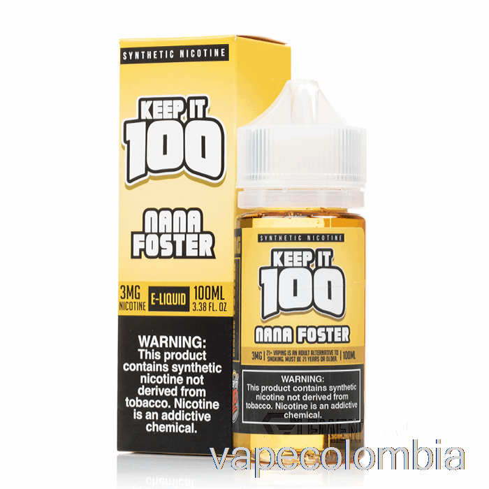 Kit Vape Completo Nana Foster - Mantenlo 100 - 100ml 3mg